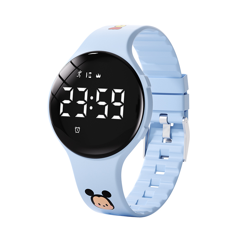 

Disney Электронные часы с силиконовым ремешком унисекс черный циферблат