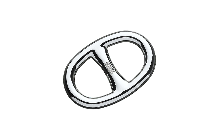 Цепочка d'ancre с серебряным и палладиевым покрытием аксессуары unisex HERMES, серебряный — фото 2