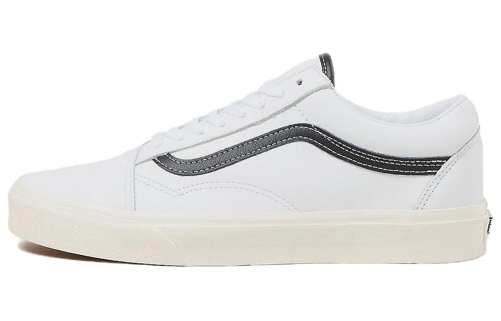 

Кроссовки Vans Old Skool 'White Black Leather', черный