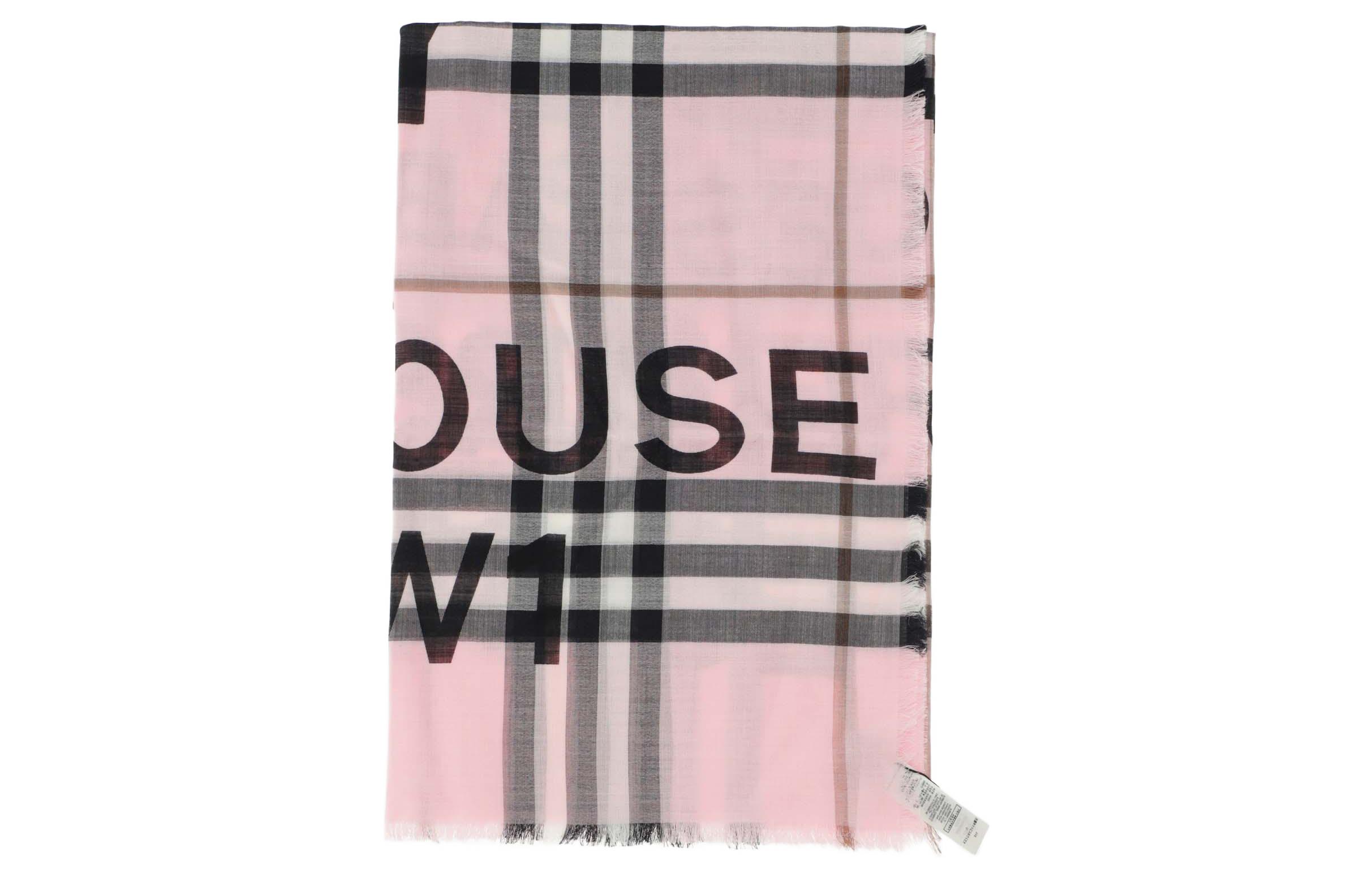 

Burberry Вязаный шарф женский, светло-розовый