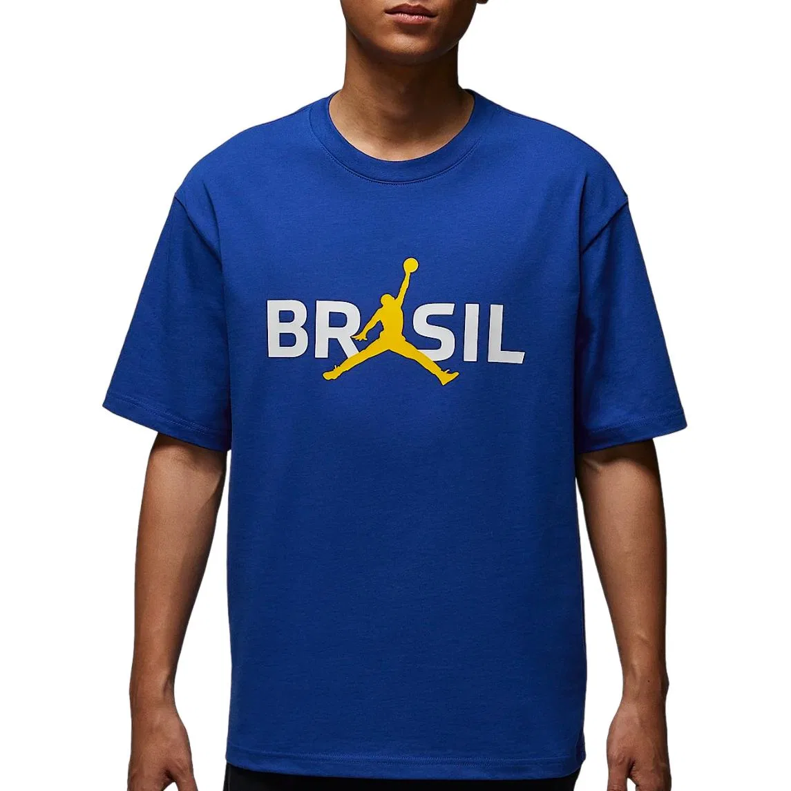 Футболка Air T Shirts Men's Old Royal Blue с круглым вырезом, умеренная Jordan