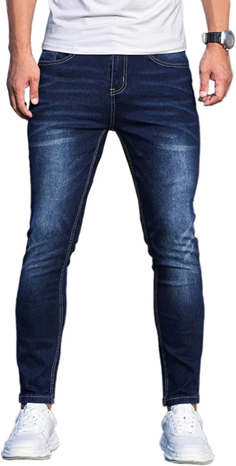Джинсы Slim Fit, Stretch, синие — фото 2