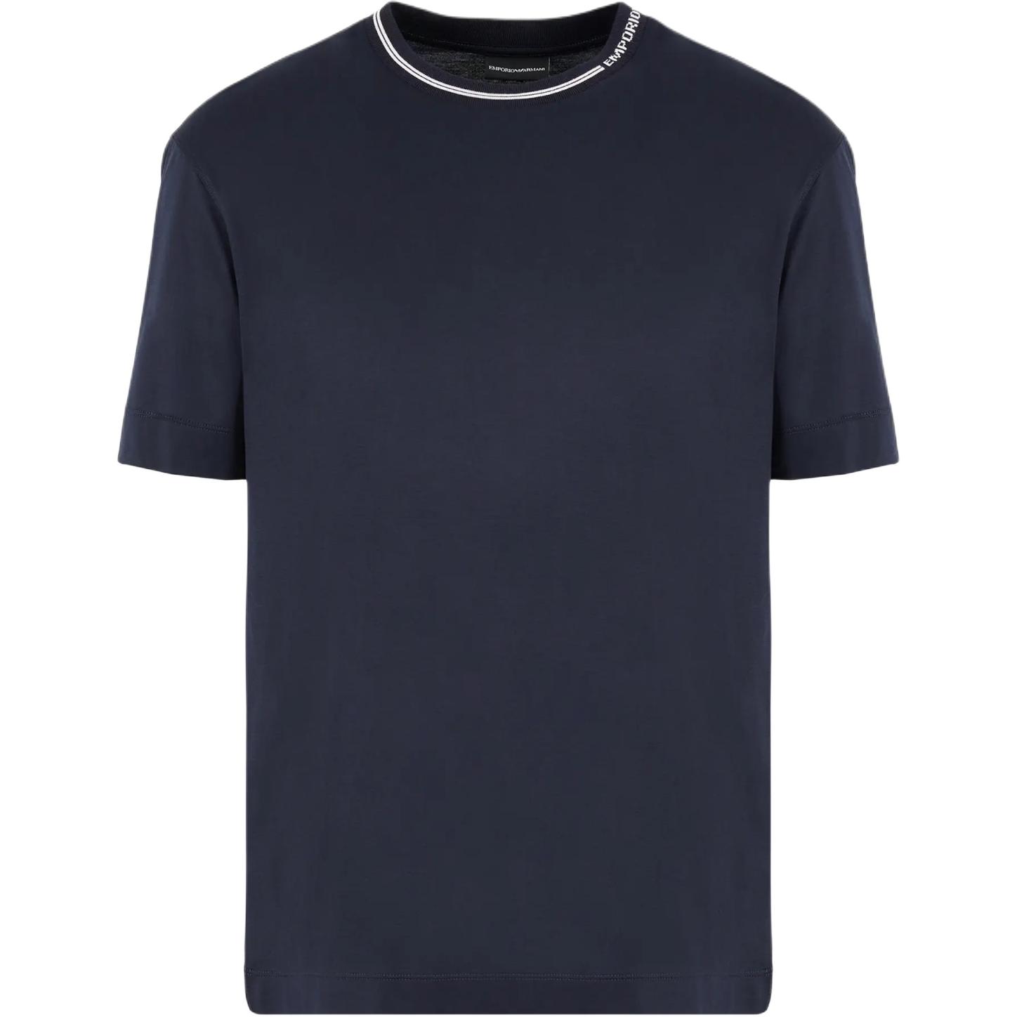 

Футболка с короткими рукавами и круглым вырезом EMPORIO ARMANI, Marine Blue
