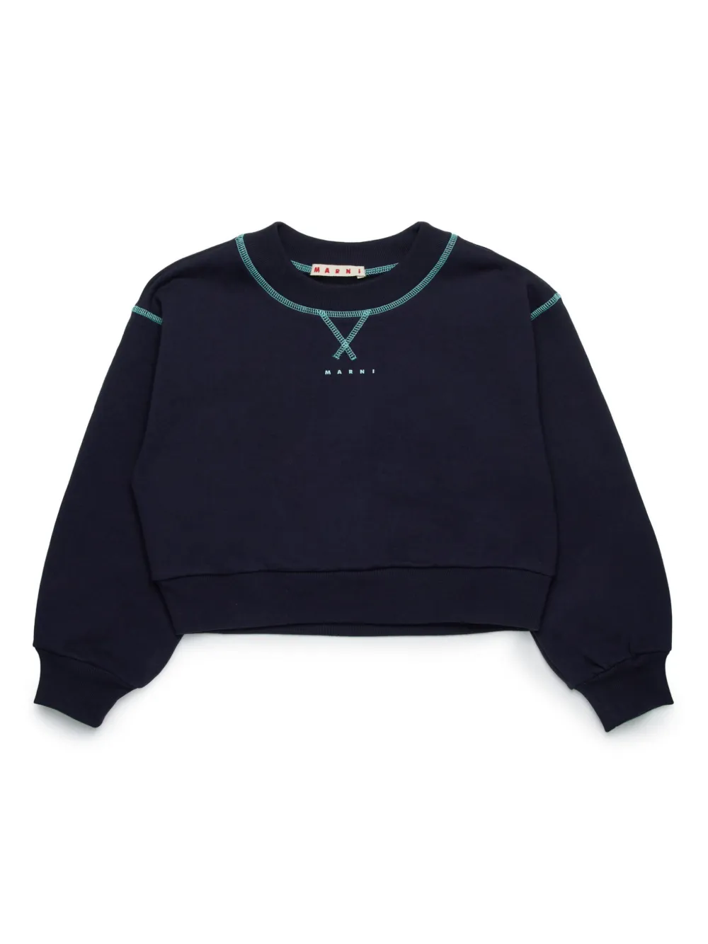 

Толстовка с логотипом Marni Kids, синий