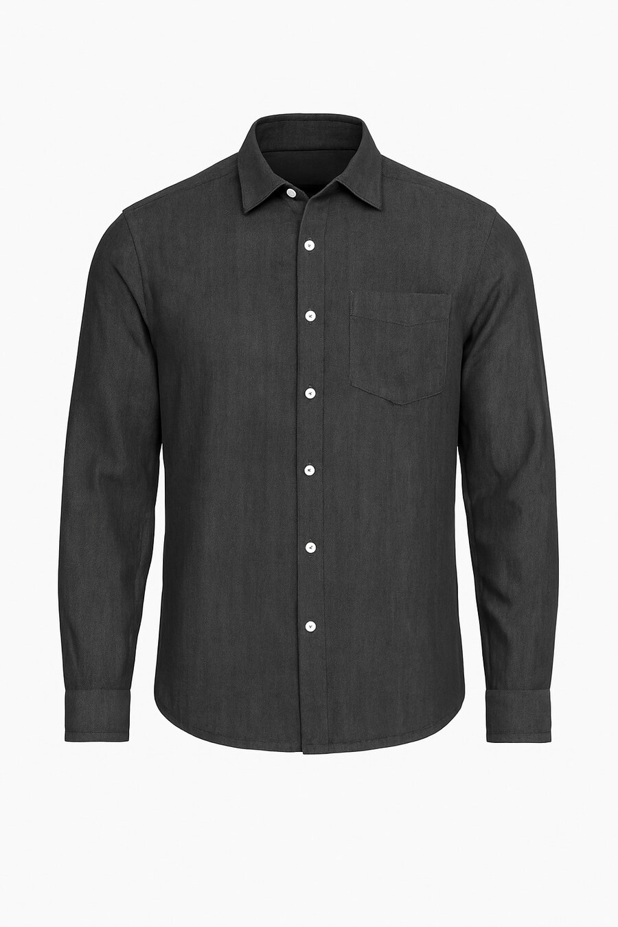 

Рубашка на пуговицах классического кроя Ombre, черный