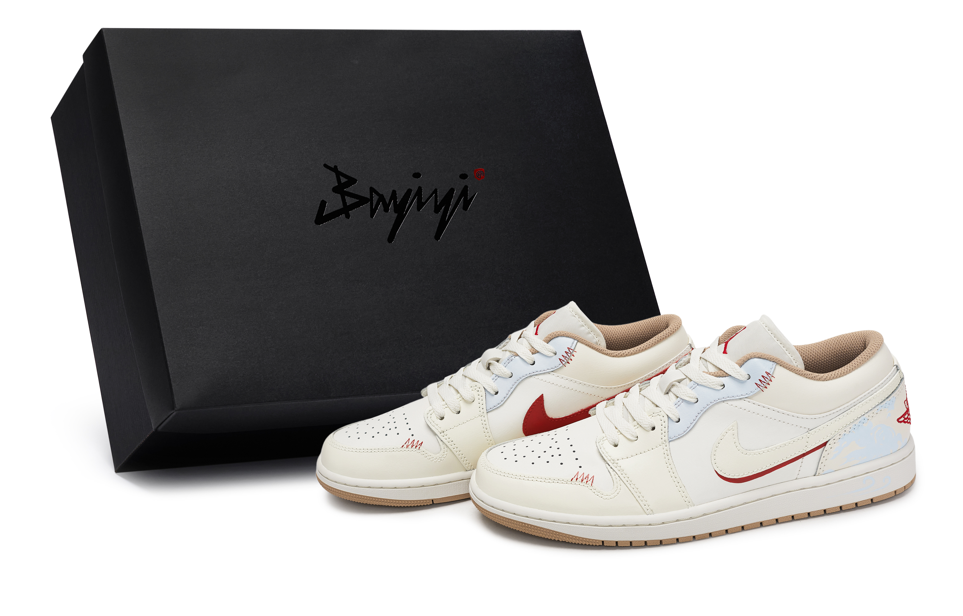 

Jordan Баскетбольные кроссовки Air 1 Vintage, низкие, мужские, цвета экрю/синий/красный