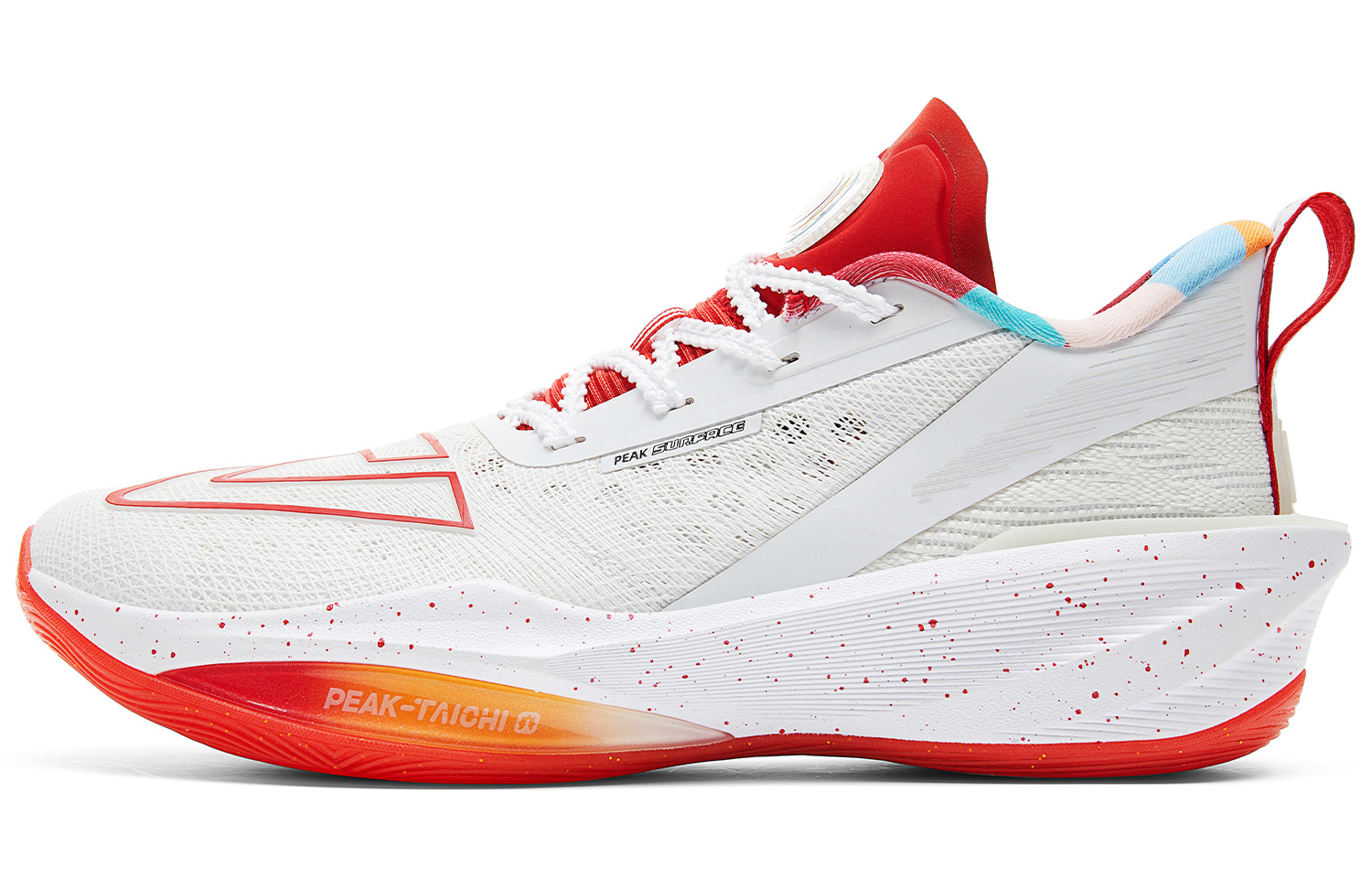 

Амортизирующие противоскользящие и износостойкие баскетбольные кроссовки с эффектом отскока и защитой от скручивания мужские Baymax Red PEAK, Baymax/Red