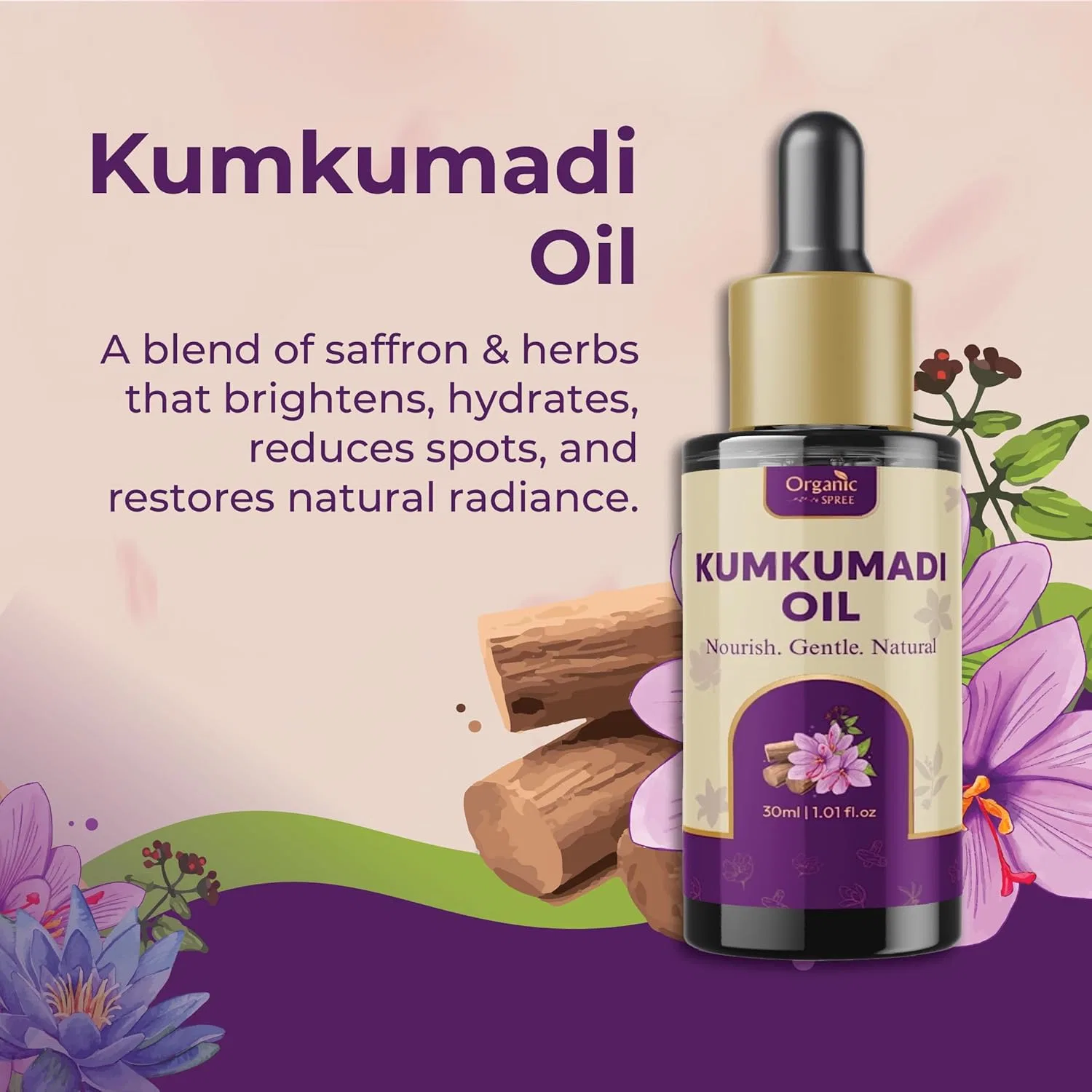 Сыворотка Organic Spree — Kumkumadi Oil, 30 мл — фото 2
