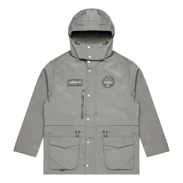 

Куртка spzl f.c. parka 'dove grey' Adidas, серый