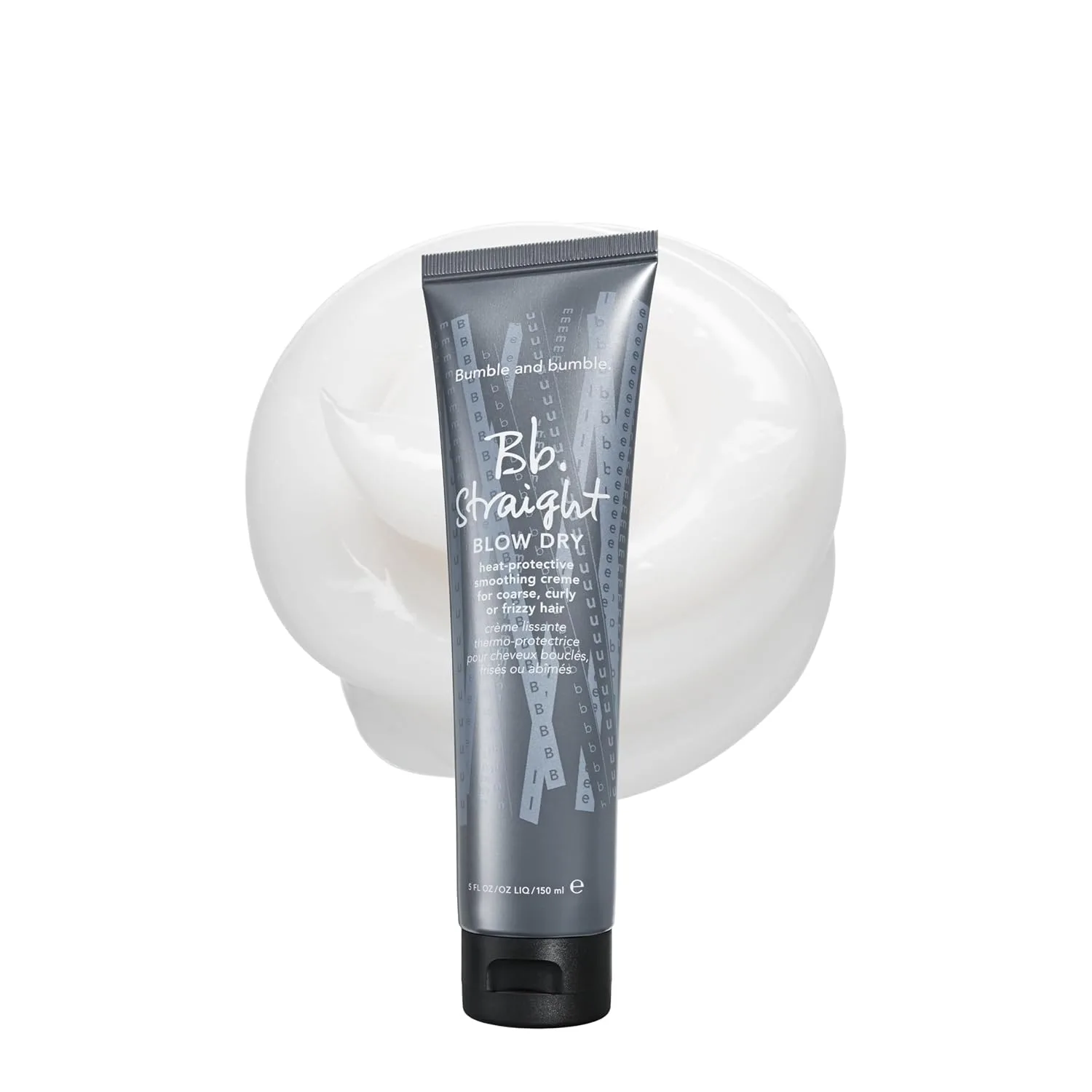 Bumble and bumble Straight Blow Dry Heat Protective Hair Styling Cream, защита от пушистости, влажности и нагрева, для гладкой укладки, для средних и густых вьющихся, волнистых и прямых волос, 150 мл Bumble And Bumble.