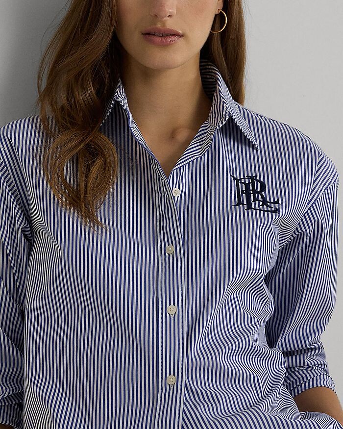 Рубашка в полоску на пуговицах Lauren Ralph Lauren, мультиколор — фото 4