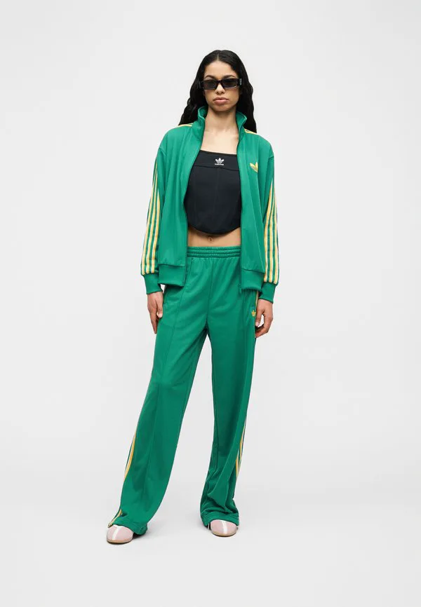 Свободные спортивные штаны firebird Adidas Originals, Bold Green/Yellow/Off White — фото 3
