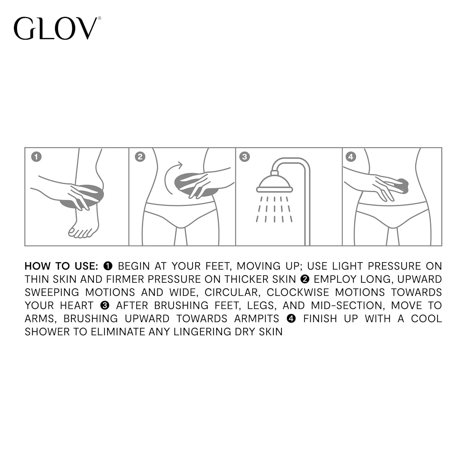 Щетка для сухого массажа Glov Dry Brush для тела Glov — фото 4