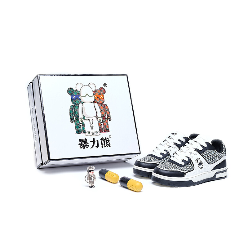 

Кроссовки Violent bears Skateboarding Shoes Unisex Low-top, белый/красный