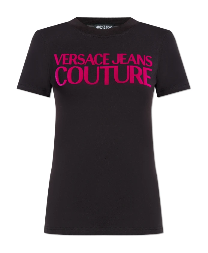 

Футболка с логотипом Versace Jeans Couture, черный