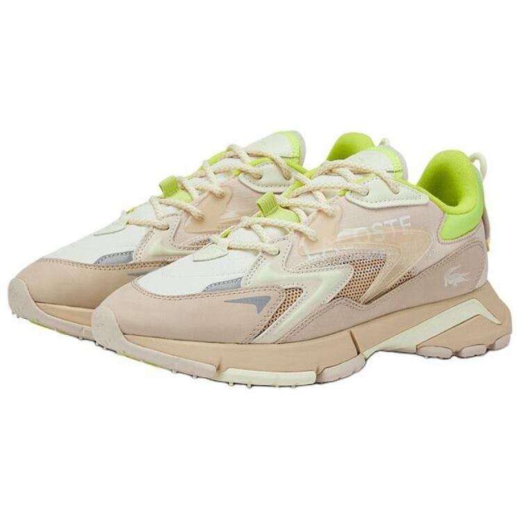 Кроссовки мужские Lifestyle Shoes Men Low-Top Lacoste, цвет Light Yellow — фото 3