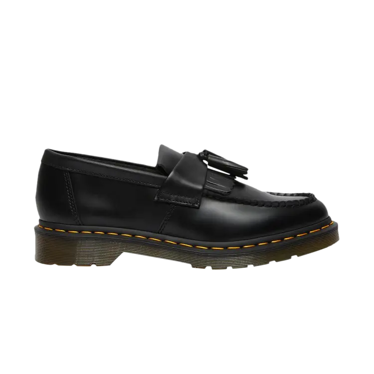 

Кроссовки Dr. Martens Adrian Yellow Stitch Leather Tassel Loafer, черный