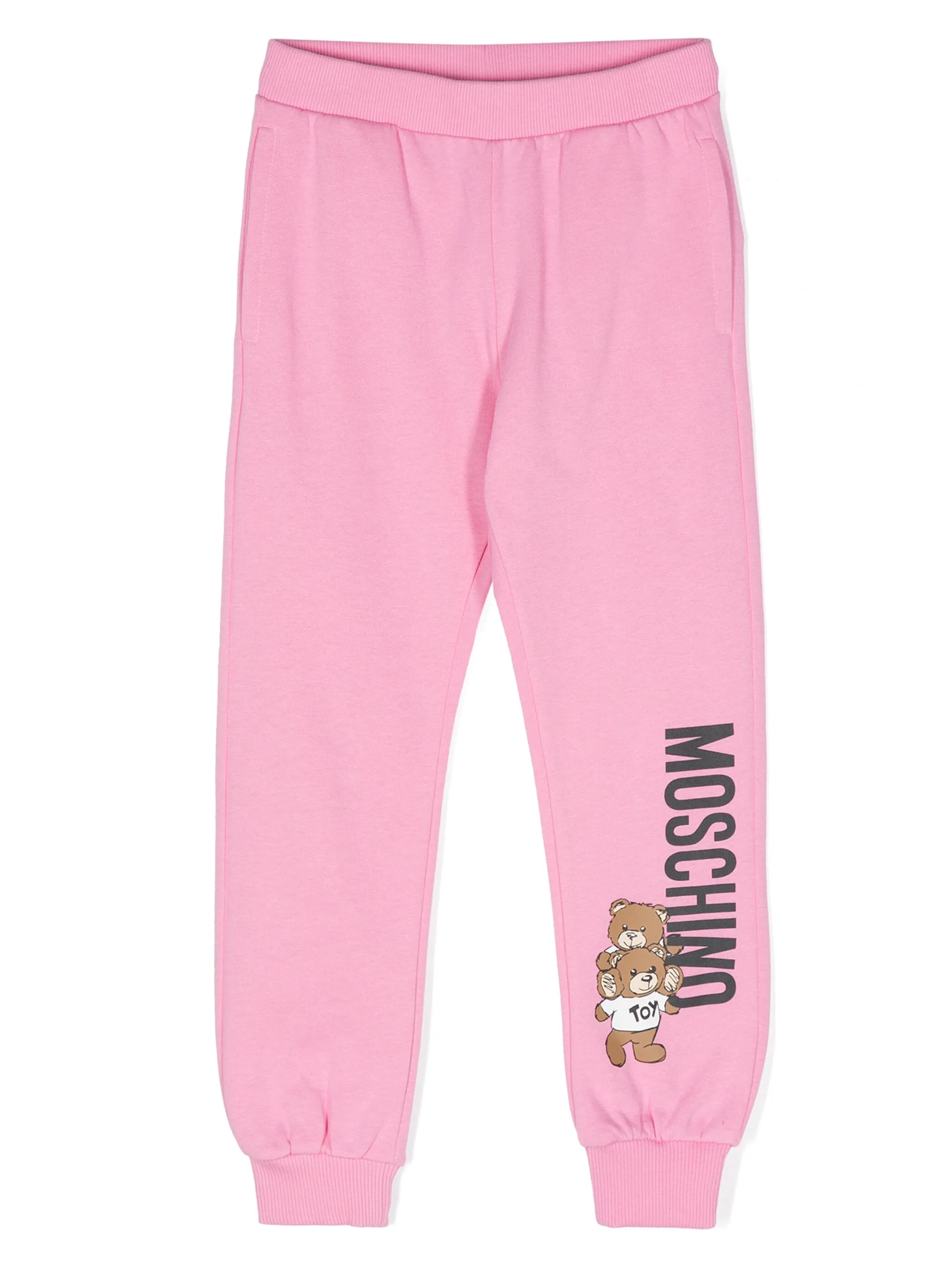 

Спортивные брюки с логотипом Moschino Kids, розовый