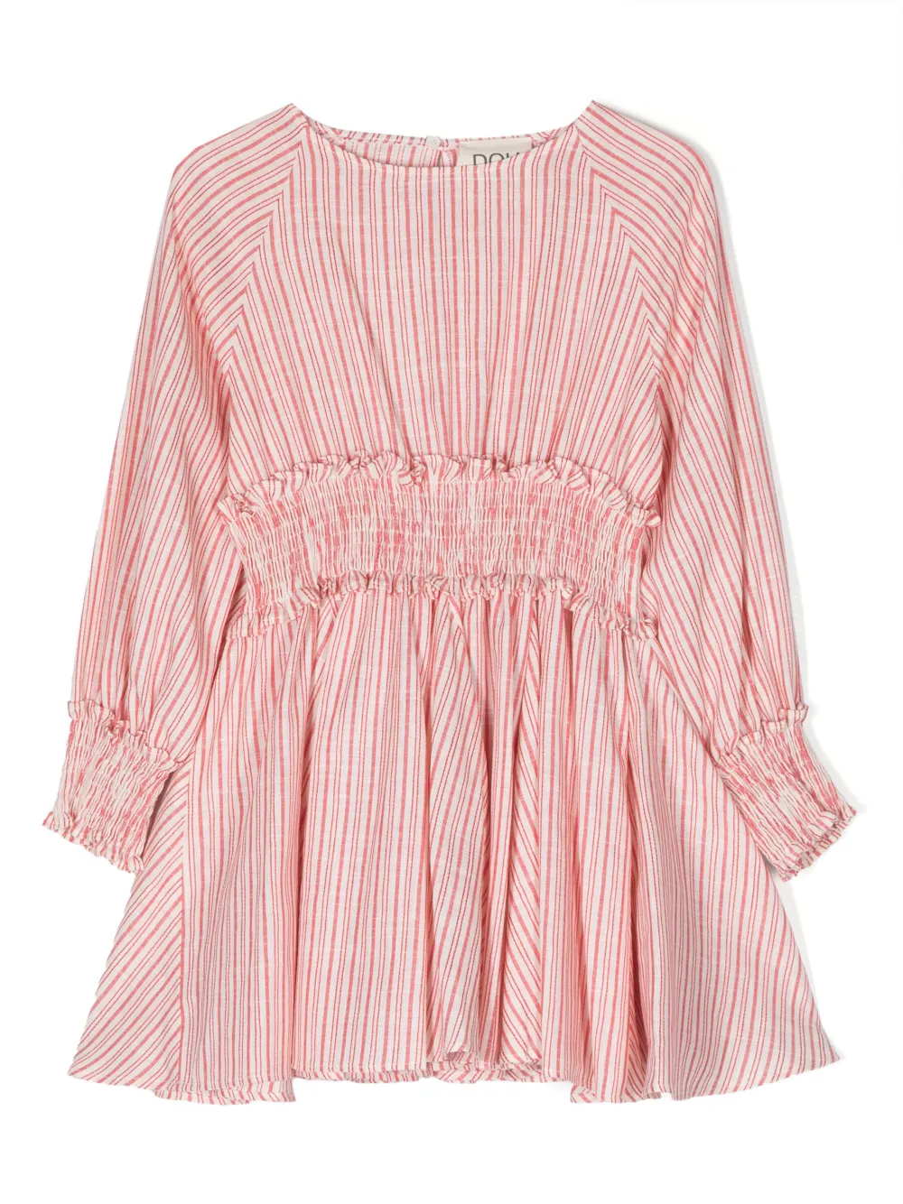 

Платье в полоску с присборенной талией Douuod Kids, нейтральный