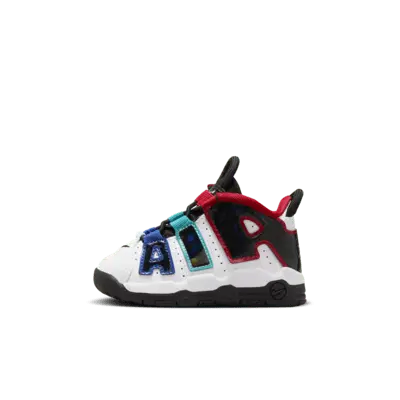 

Кроссовки Nike Air More Uptempo CL Toddler Shoes, цвет White/University Red/Game Royal/Black