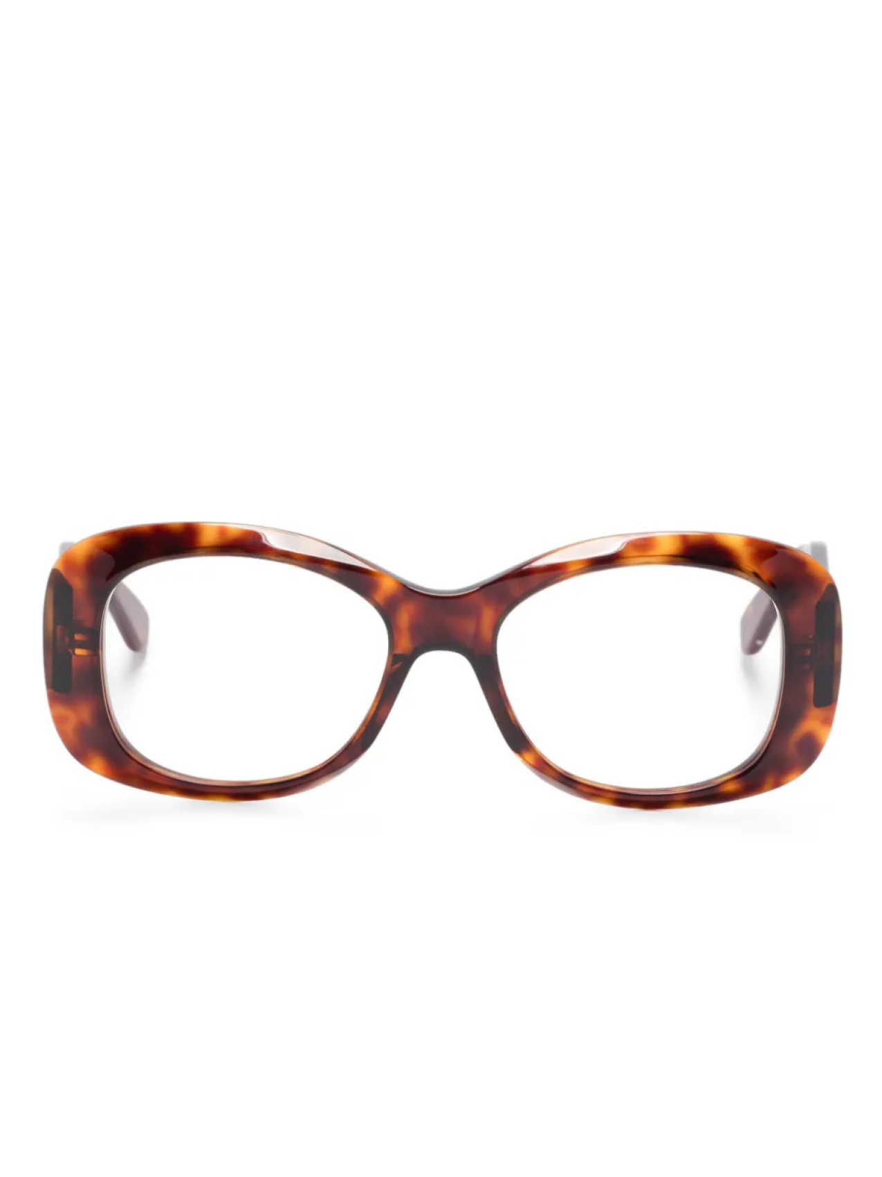 

VALENTINO GARAVANI EYEWEAR очки в овальной оправе, коричневый