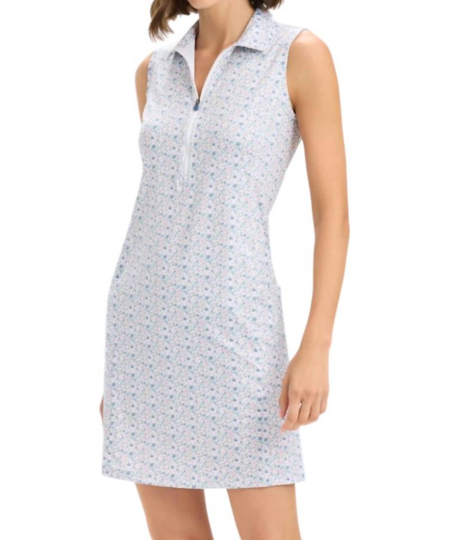 

Белое мини-платье в спортивном стиле с цветочным принтом RNWK