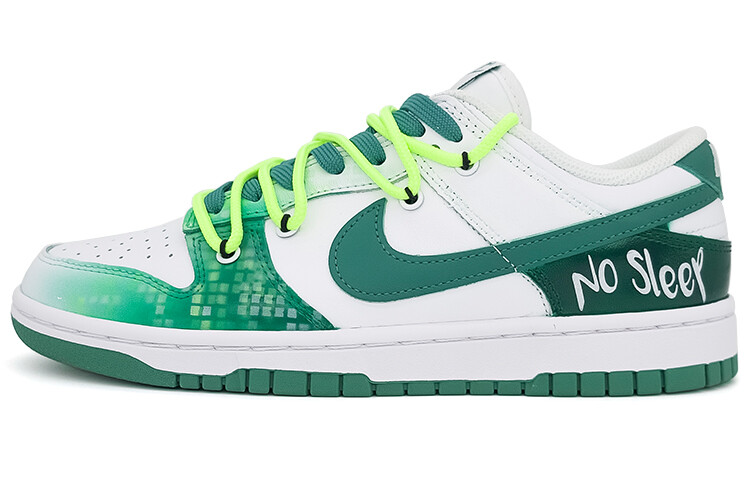 

Кроссовки Nike Dunk Skateboard Shoes Women's Low-Top White/Green, белые/зеленые, Зеленый, Кроссовки Nike Dunk Skateboard Shoes Women's Low-Top White/Green, белые/зеленые