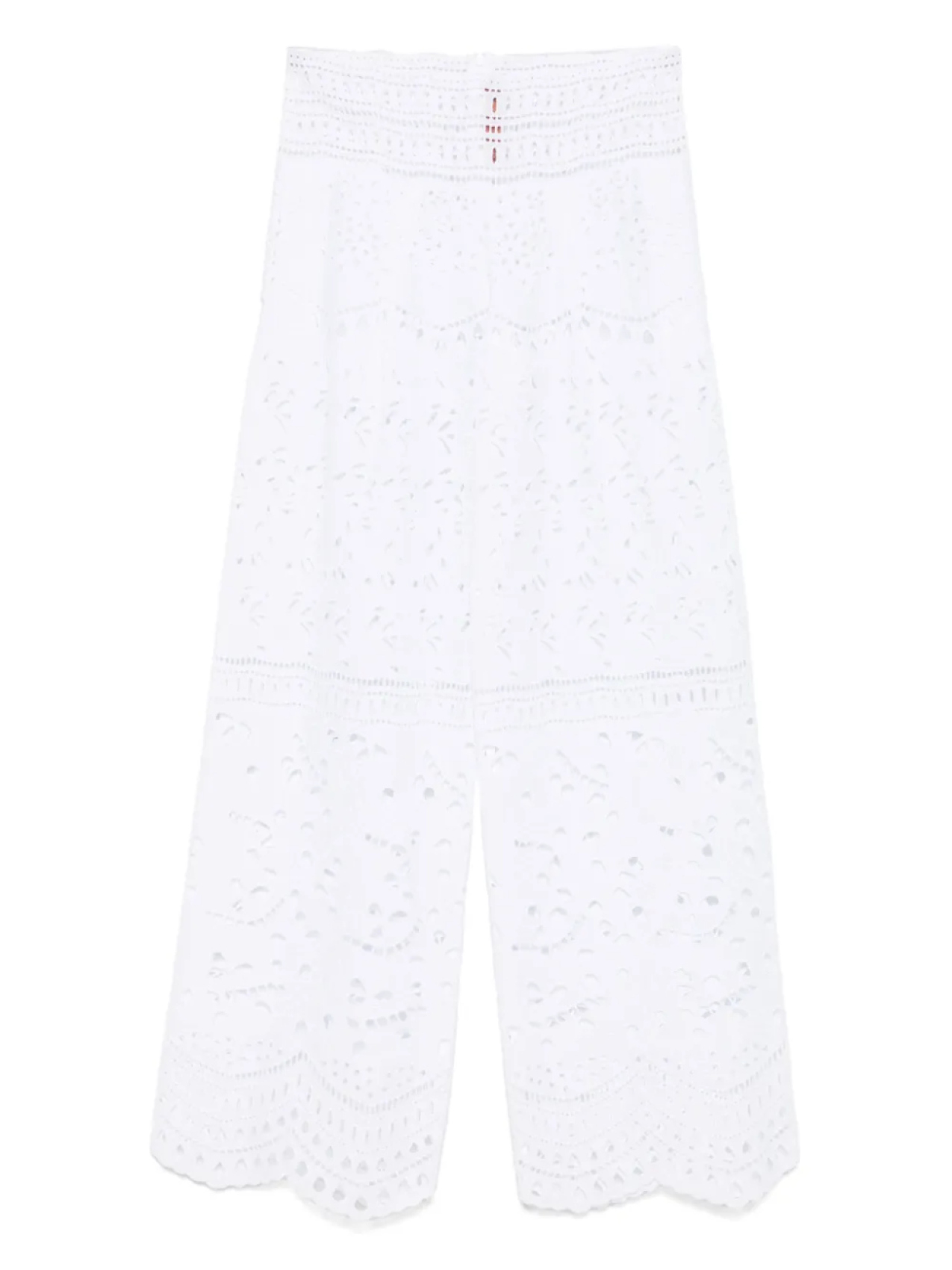 

Брюки Ermanno Scervino из английской бродери, белый
