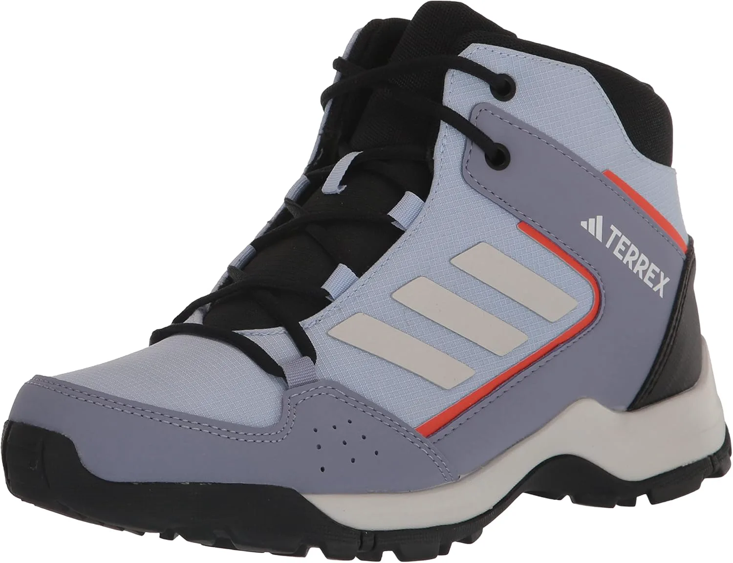 Детские походные кроссовки Adidas Terrex Hyperhiker, синий/серый/золотой — фото 2