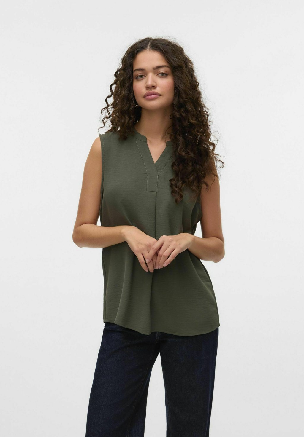 

Блуза VMELVA Vero Moda, зеленый