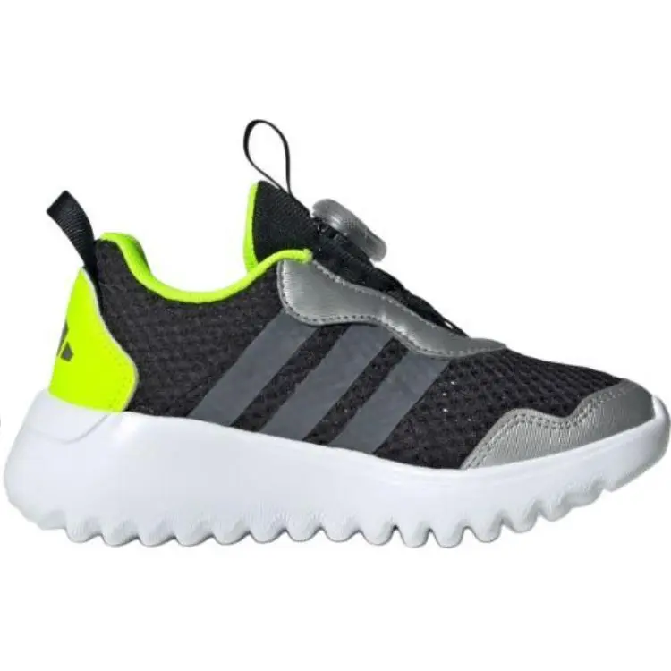 Низкие противоскользящие износостойкие кроссовки ACTIVEFLEX BOA 4.0 для детей Adidas, черный/белый — фото 2