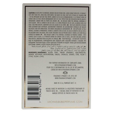 Женская парфюмерная вода Michael Bublé Invitation Eau de Parfum 30ml — фото 2