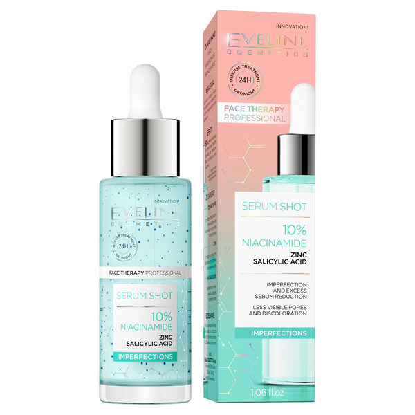 

Сыворотка с 10% ниацинамидом для лица, 30 мл Eveline Cosmetics Shot