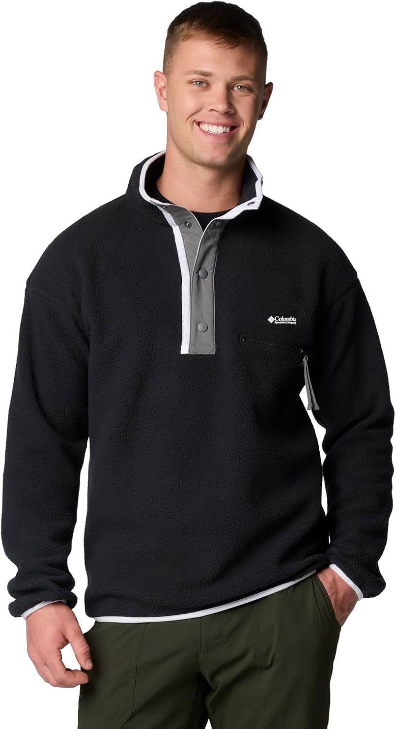 

Мужская флисовая куртка Columbia Helvetia II Half Snap, Black