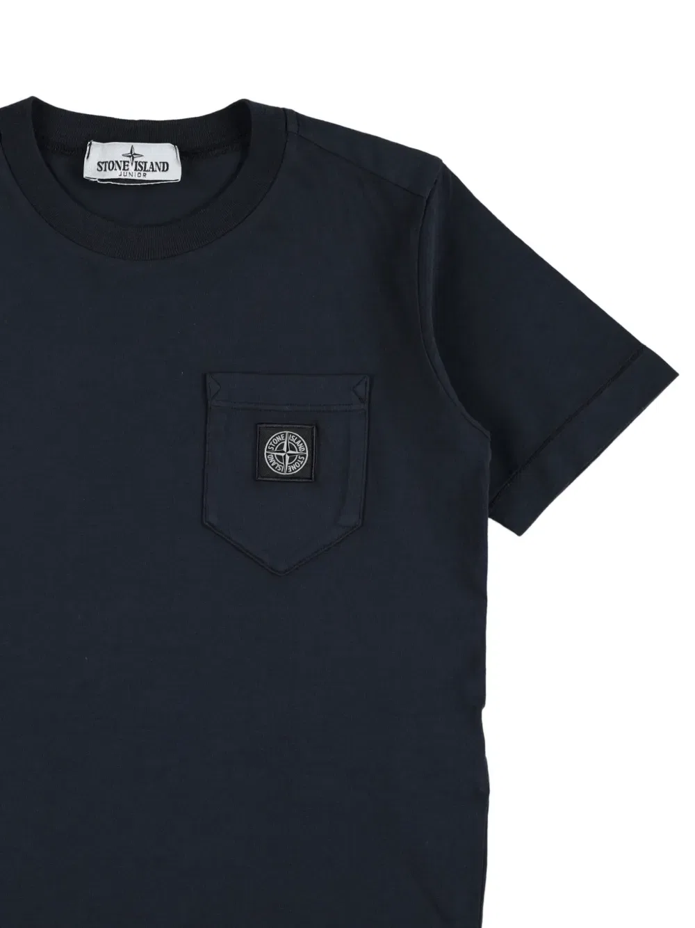 Футболка с накладными карманами Stone Island Junior, синий — фото 3