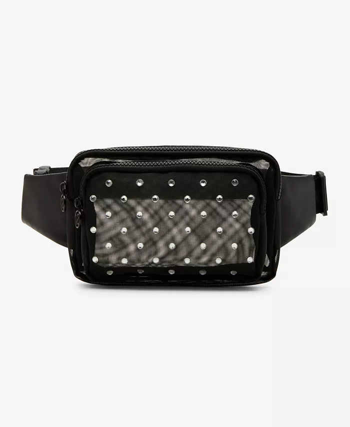 

Блестящая поясная сумка с сеткой Steve Madden, черный