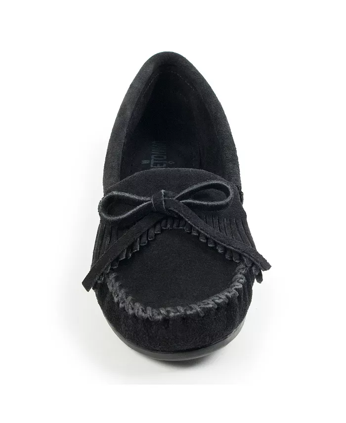 Женские мокасины Kilty с жесткой подошвой Minnetonka, черный — фото 4