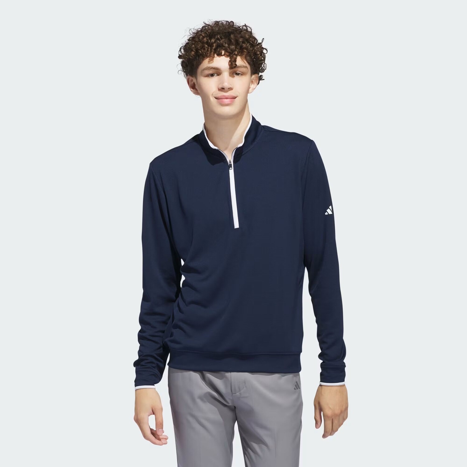 

Легкий топ с молнией до половины Adidas, цвет Collegiate Navy