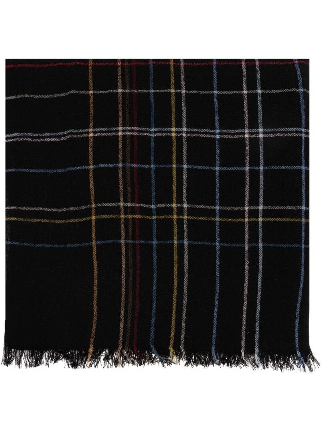 

Paul Smith шарф Signature Stripe с необработанным краем, черный
