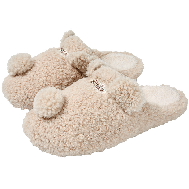 

Far port Унисекс тапочки с закрытым носком Молочный чай, цвет Milk Tea