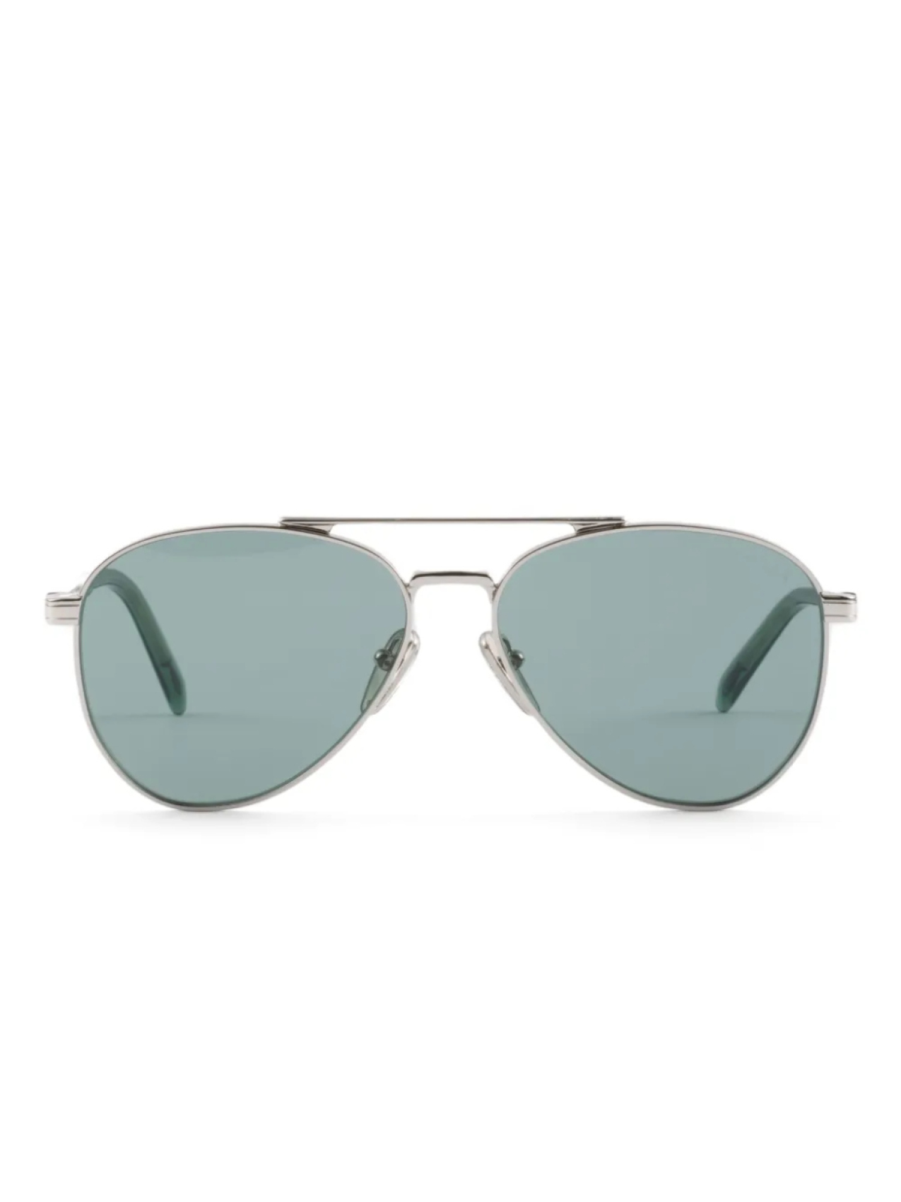

Солнцезащитные очки в металлической оправе Prada Eyewear, зеленый