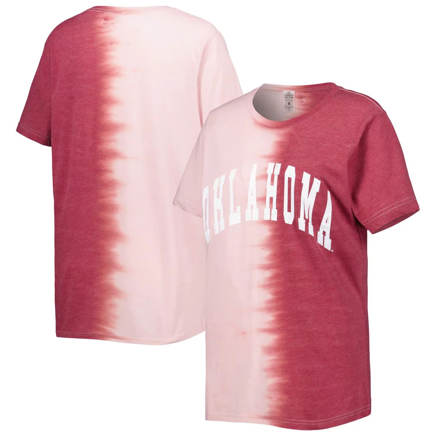 

Женская футболка Gameday Couture Crimson Oklahoma Early Find Your Groove с раздельным краем