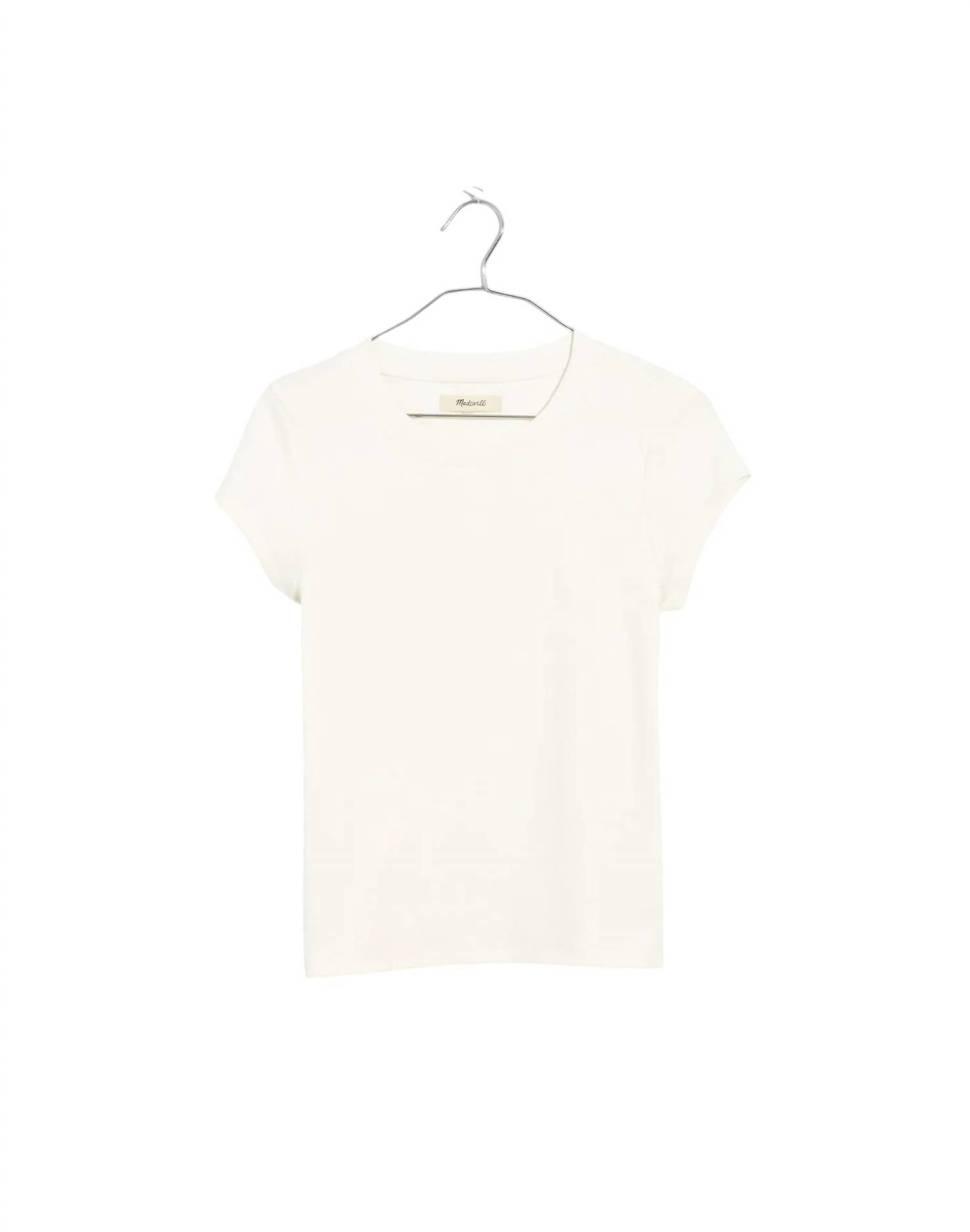 

Женская футболка Supima Ribbed Tee, цвет натуральный Madewell, цвет natural