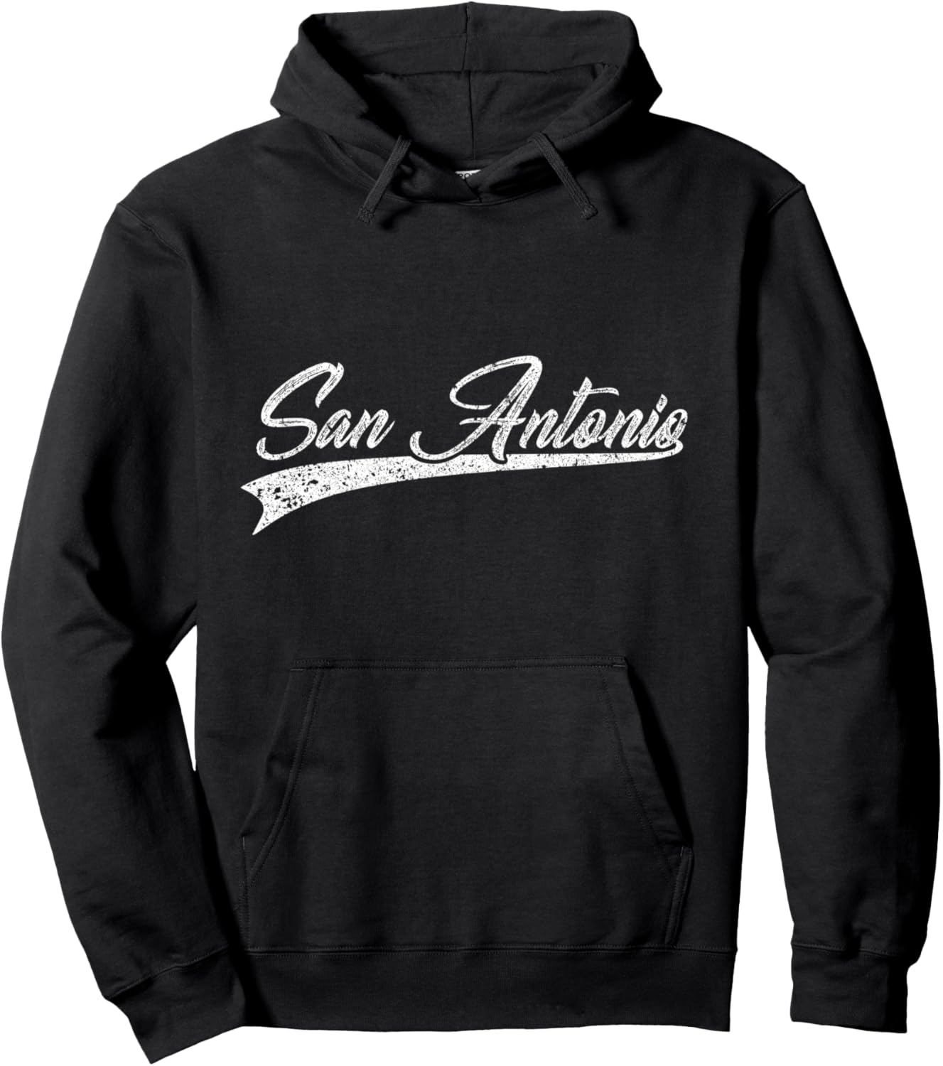 

Классическая винтажная спортивная толстовка San Antonio Classic Texas Sports Hoodie Retro City San Antonio Gifts, черный