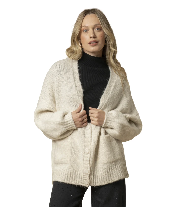 

Стильный кардиган с V-образным вырезом Kocca, бежевый