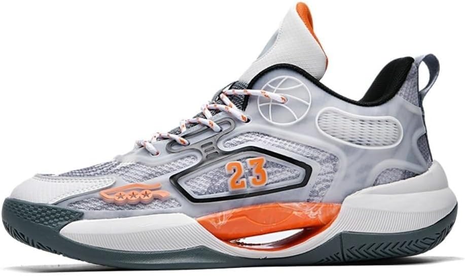 

Мужские баскетбольные кроссовки, нескользящие, дышащие, износостойкие, модные и удобные, для активного отдыха и прогулок Generic, оранжевый