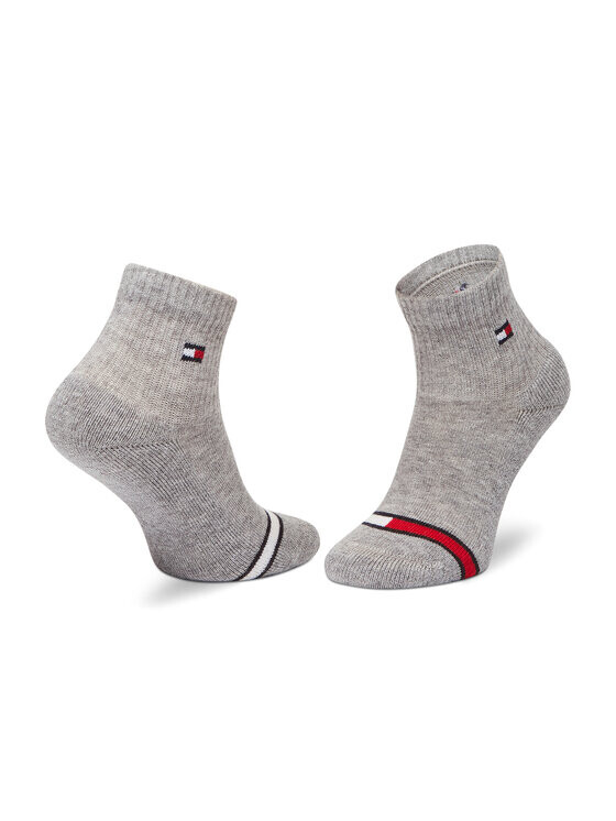 Комплект из 2-х высоких детских носков Tommy Hilfiger, серый — фото 3