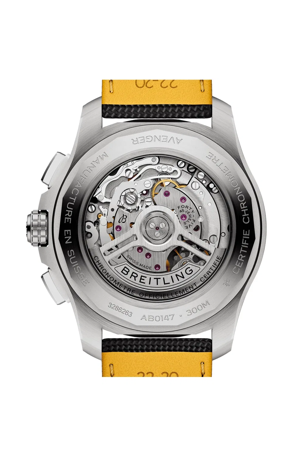 АВЕНДЖЕР B01 ХРОНОГРАФ 44 - AB0147101B1X1 BREITLING, серебряный — фото 4