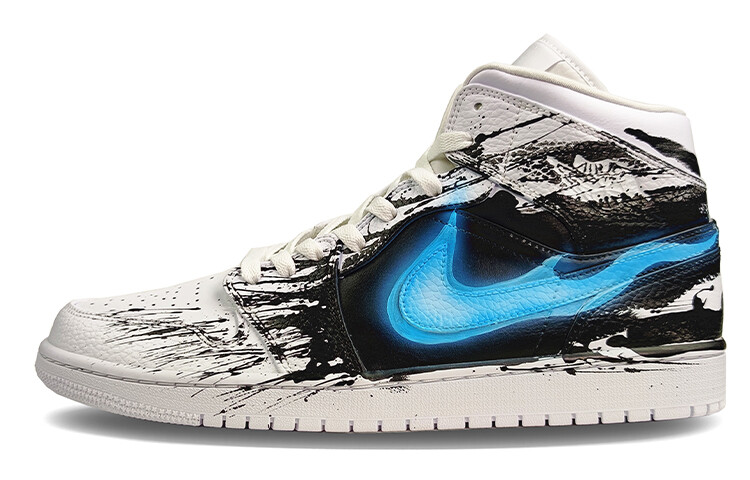 

Кроссовки Air JORDAN 1 Vintage Basketball Shoes Men Mid-Top Black White