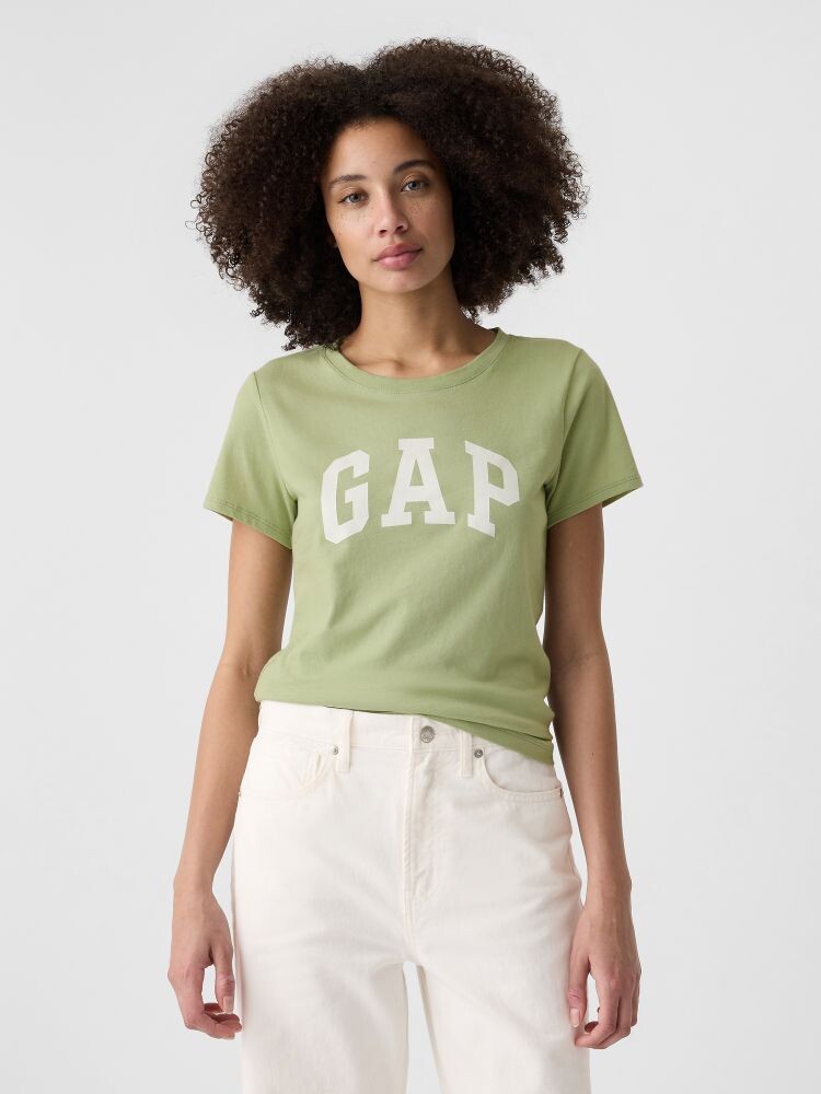 

Хлопковая футболка с логотипом Gap, зеленый